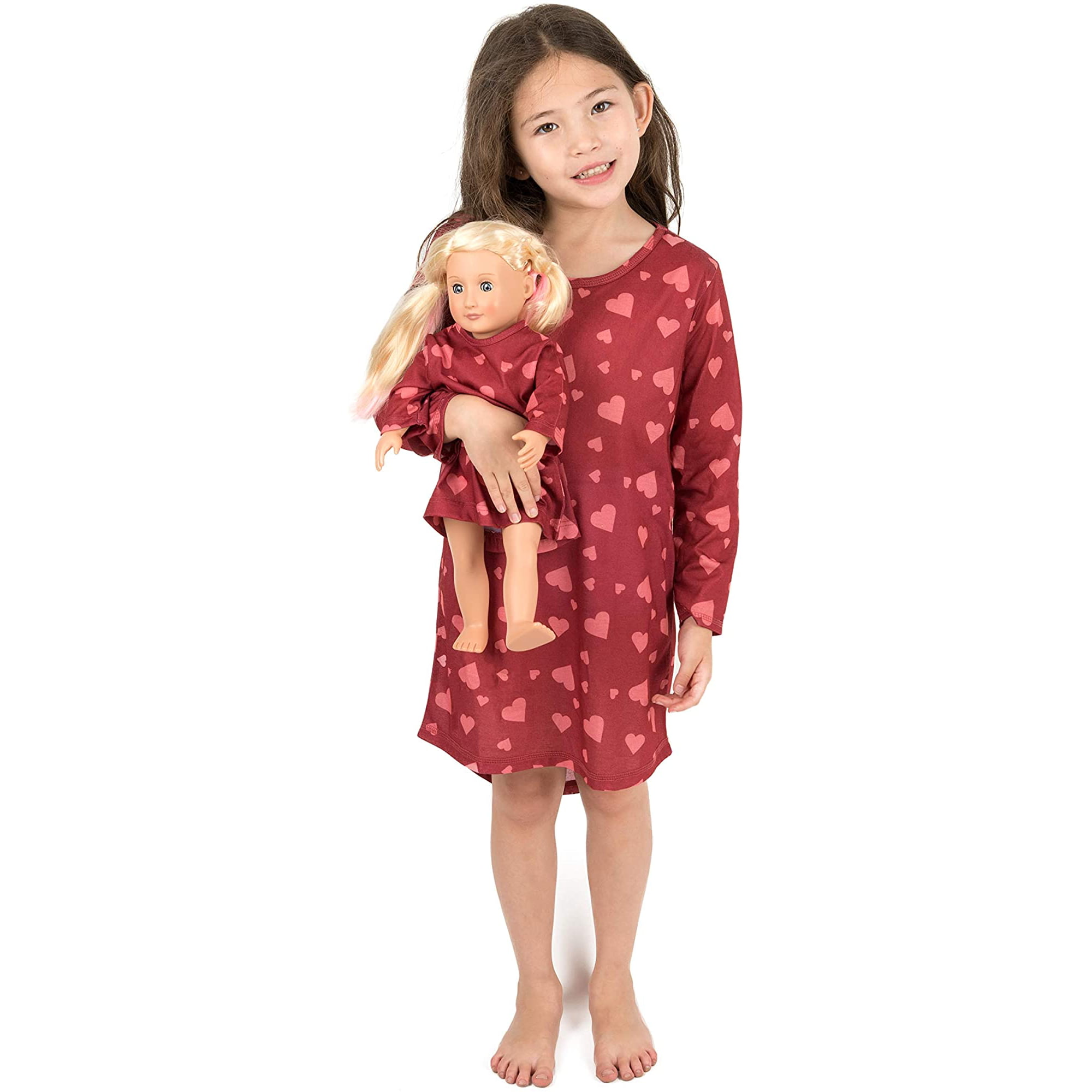 Leveret Matching Doll & Girls Nightgown Kids & Toddler Pajamas Unicorn Sleepwear 4-14 Years Fits American Girl Doll 